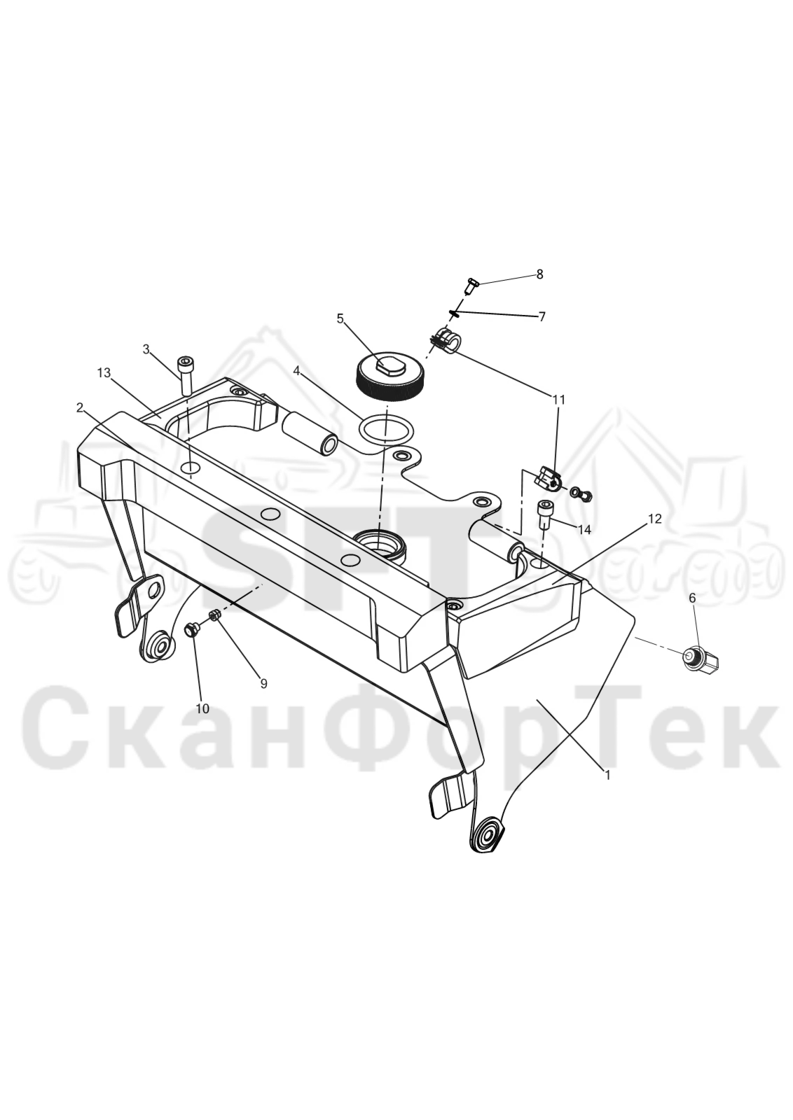 Схема: Маслобак
