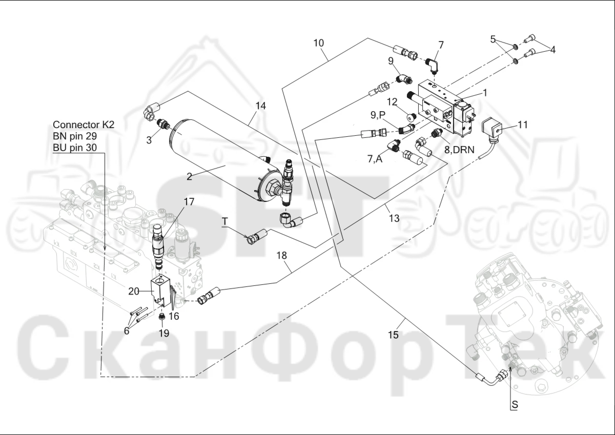 Схема: Оборудование для смазки
