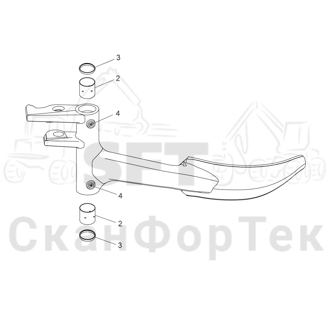 Схема: Сучкорезный нож