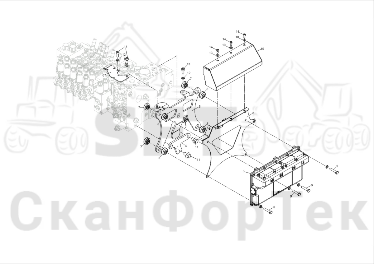 Схема: Блок компьютера