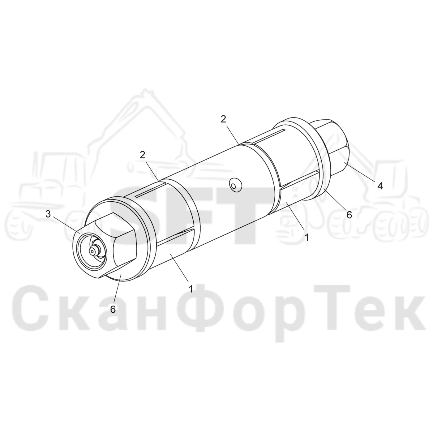 Схема: Разжимной палец