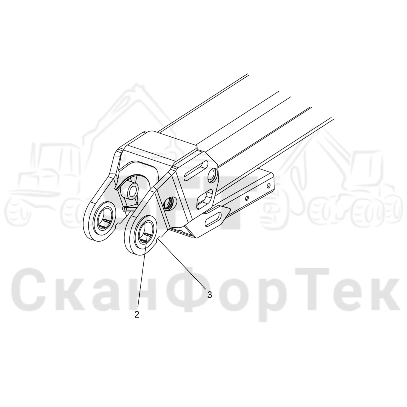 Схема: Телескопическая стрела 10 m 9510015791-