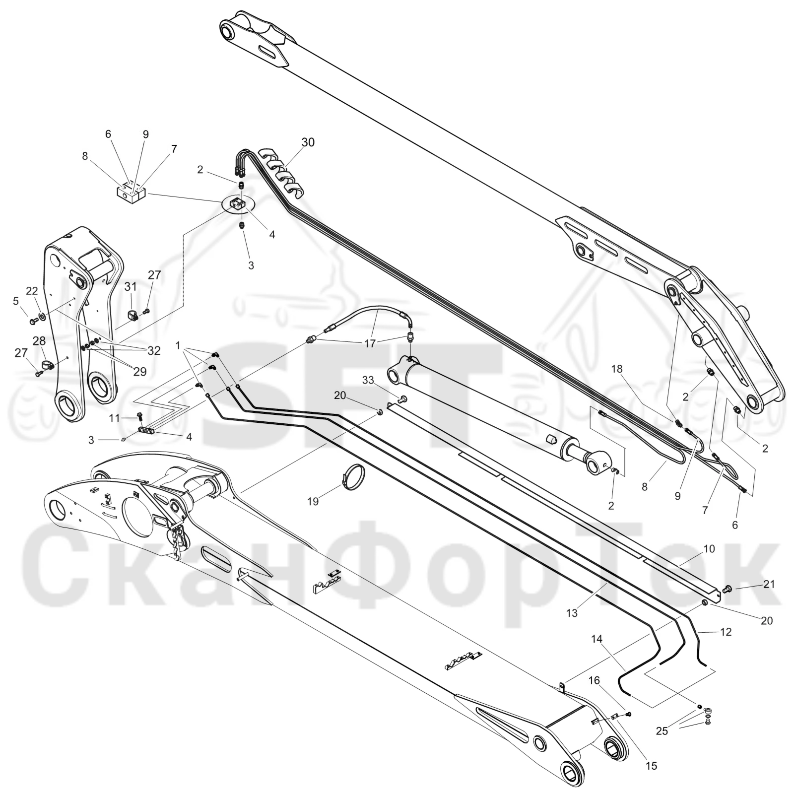 Схема: Центральная смазка 9510015761-