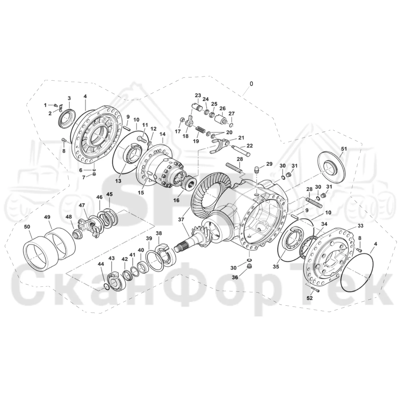 Схема: Дифференциал