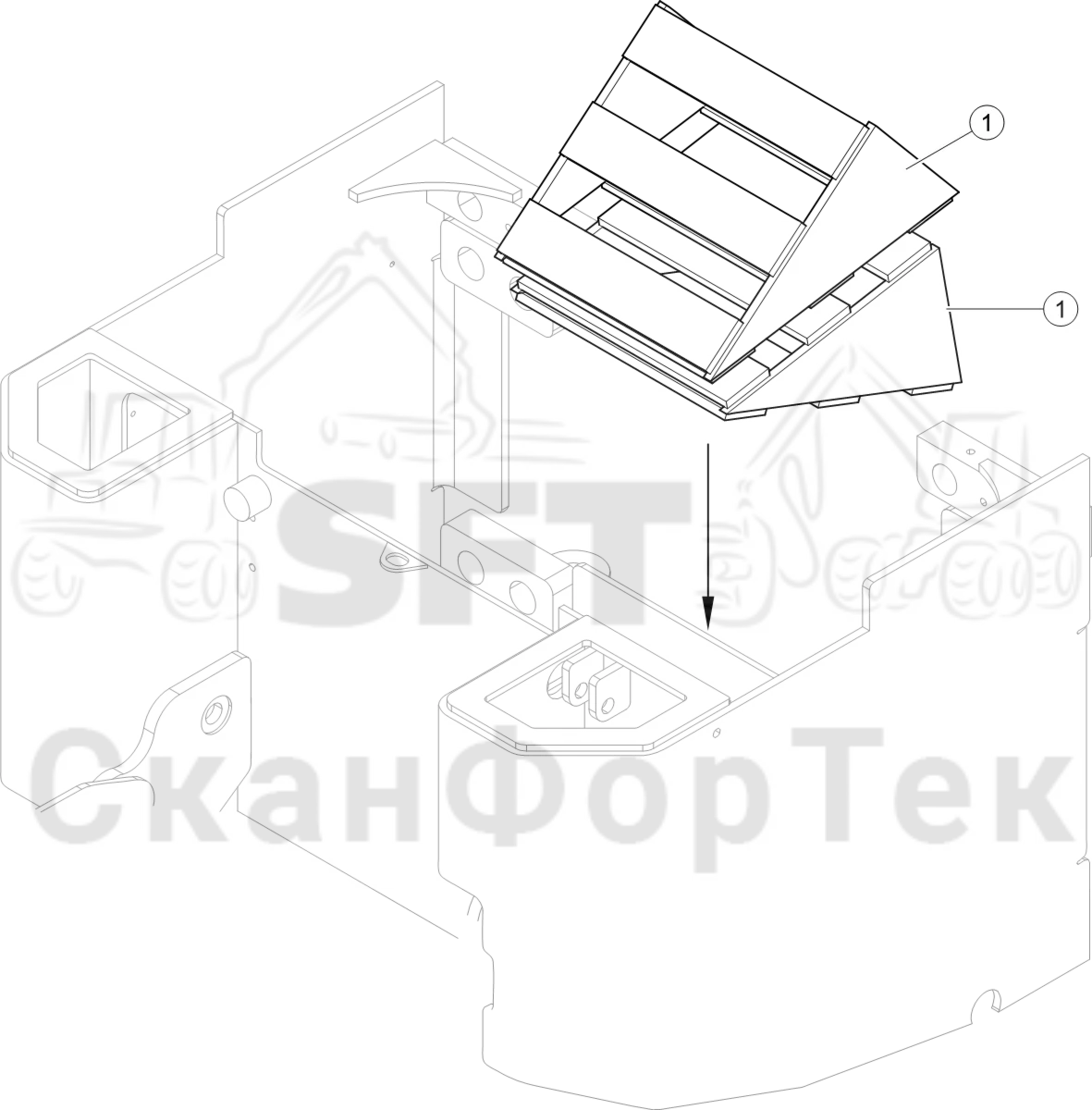 Схема: Стопорная лапка