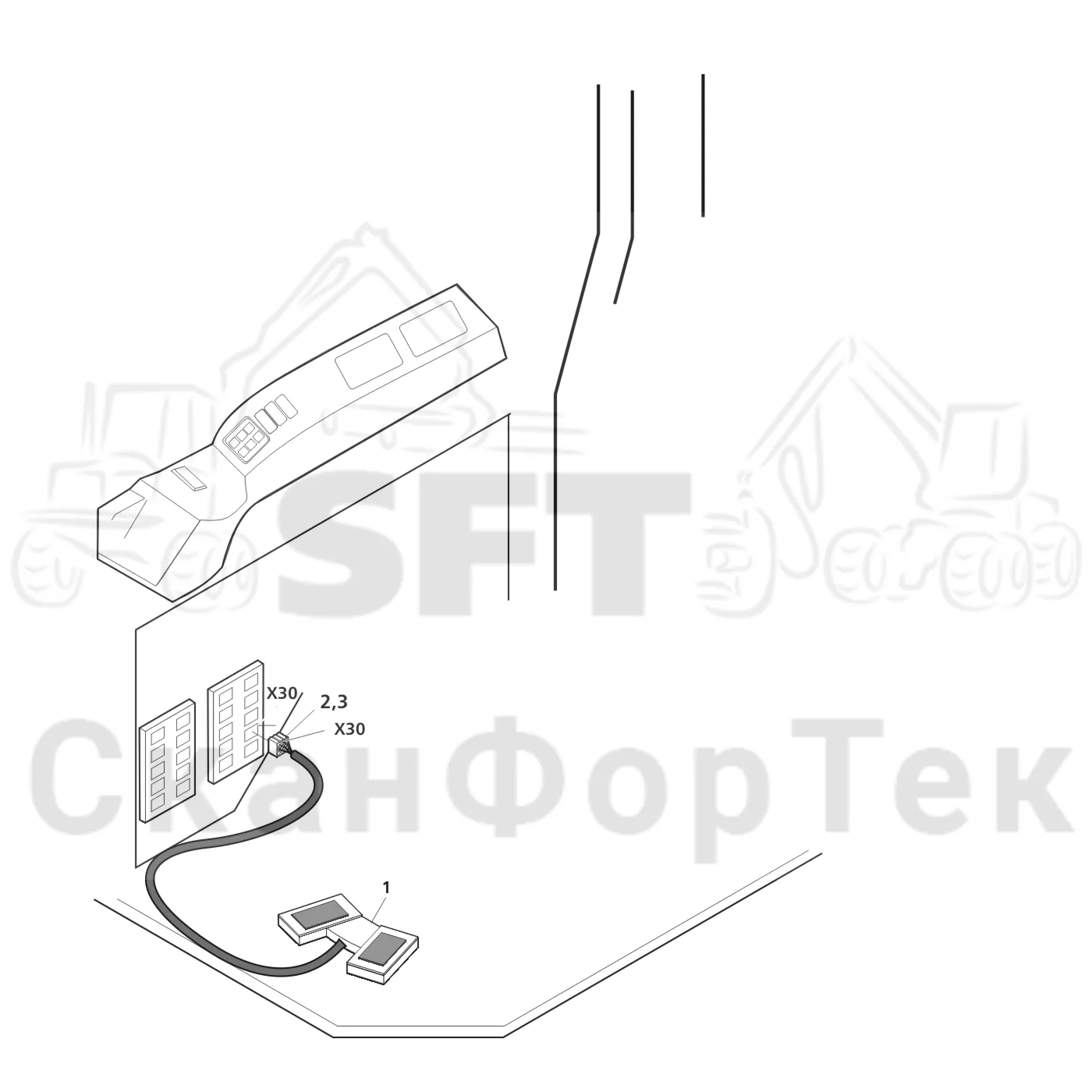 Схема: Electric kit,​ turnable load area