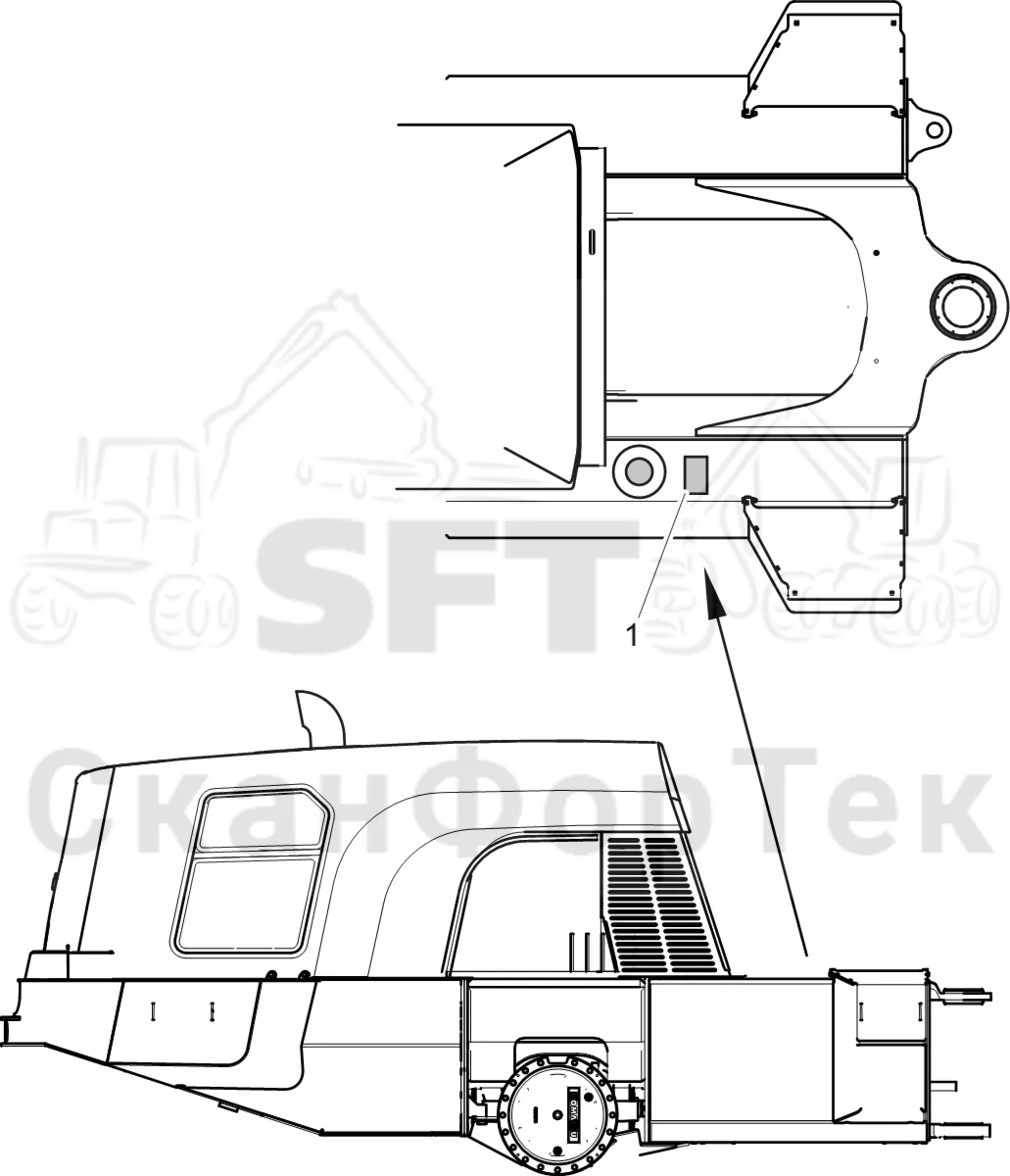 Схема: Komatsu / Лесозаготовительные машины / 901 S/N 9010053267- / Каталог запасных частей / Различное оборудование / Бирка: