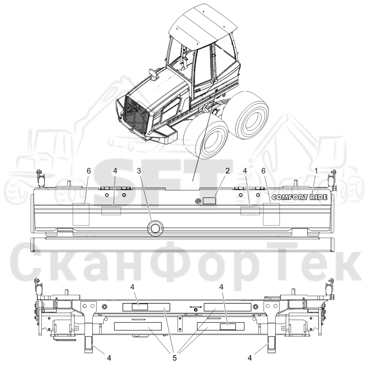 Схема: Комплект бирок Comfort Ride