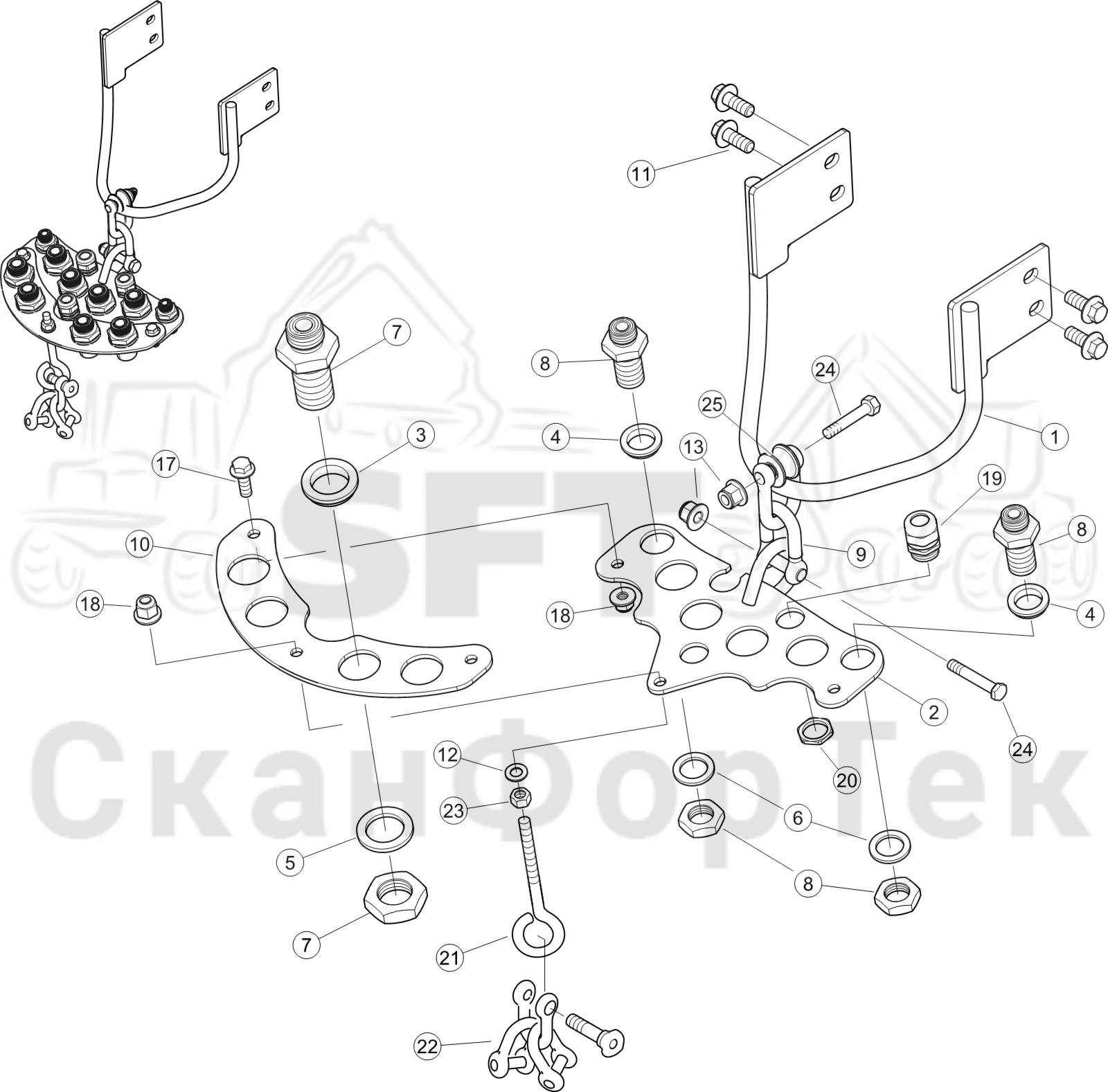 Схема: Держатель шланга