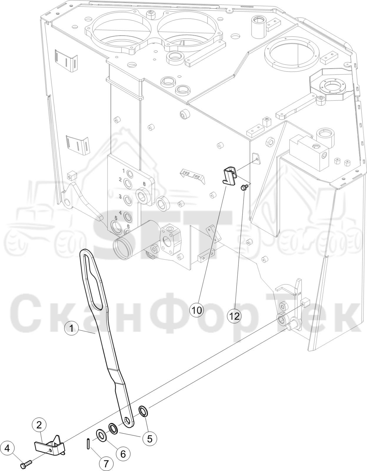 Схема: Подъемный инструмент 8WD KCR