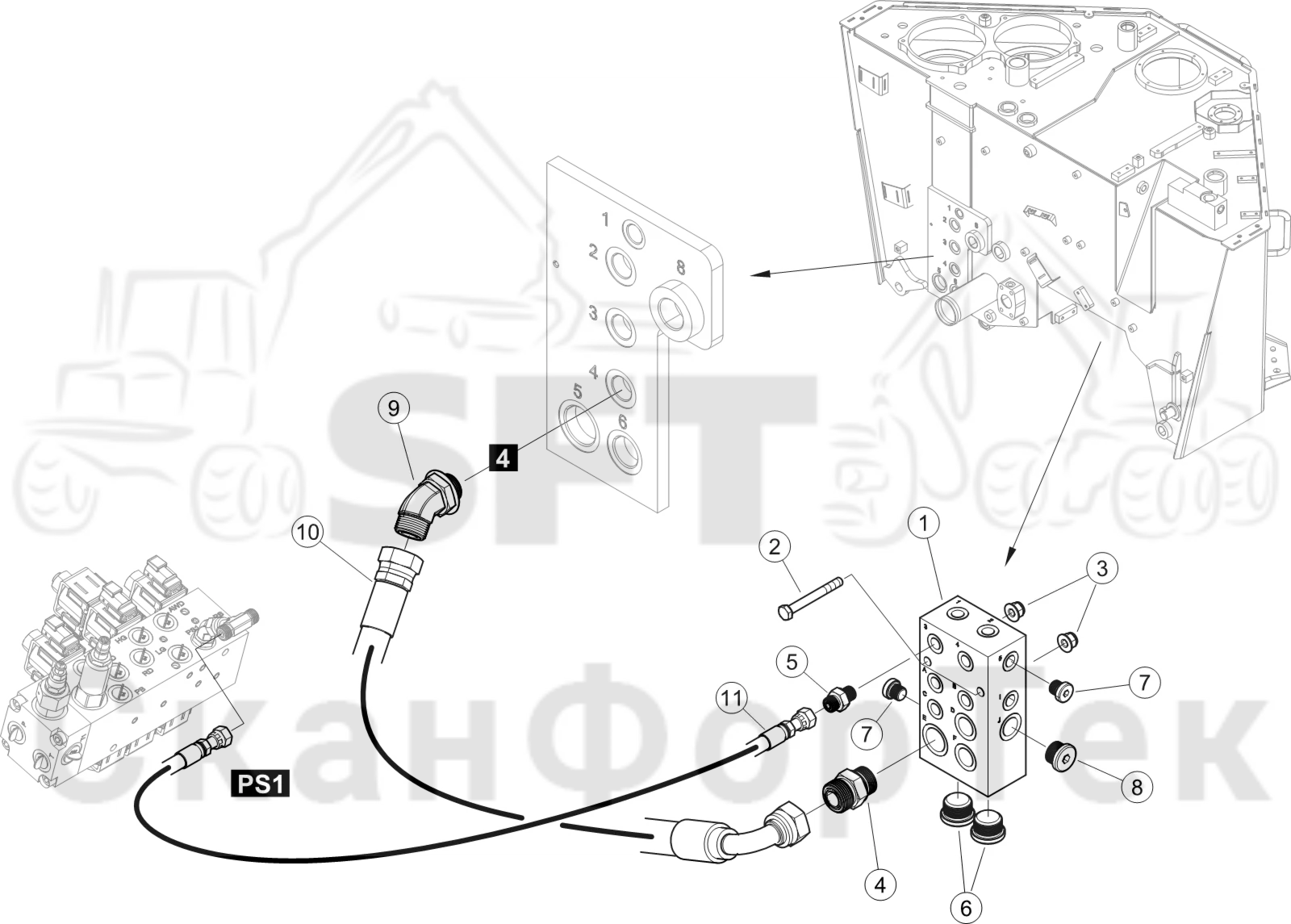 Схема: Блок +250