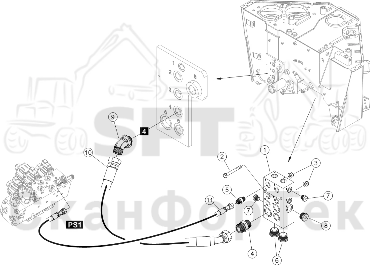 Схема: Блок