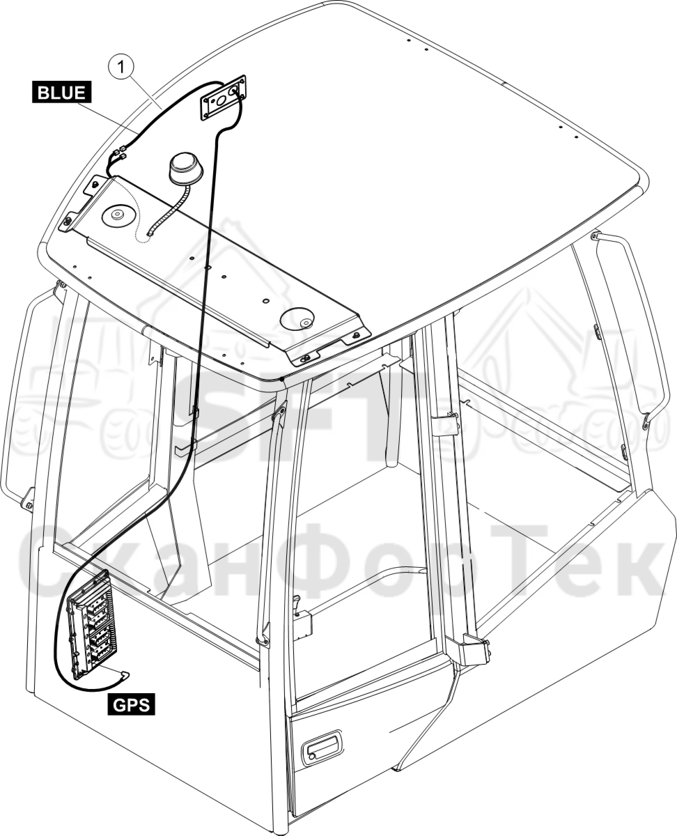 Схема: Комплект электрооборудования GPS