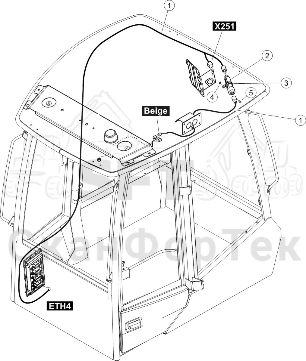 Схема: Электрооборудование  MaxiFleet 3G/4G
