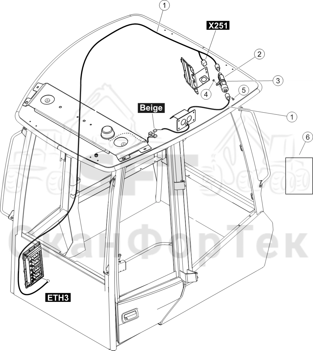 Схема: Электрооборудование  MaxiFleet 3G/4G  8750011880-