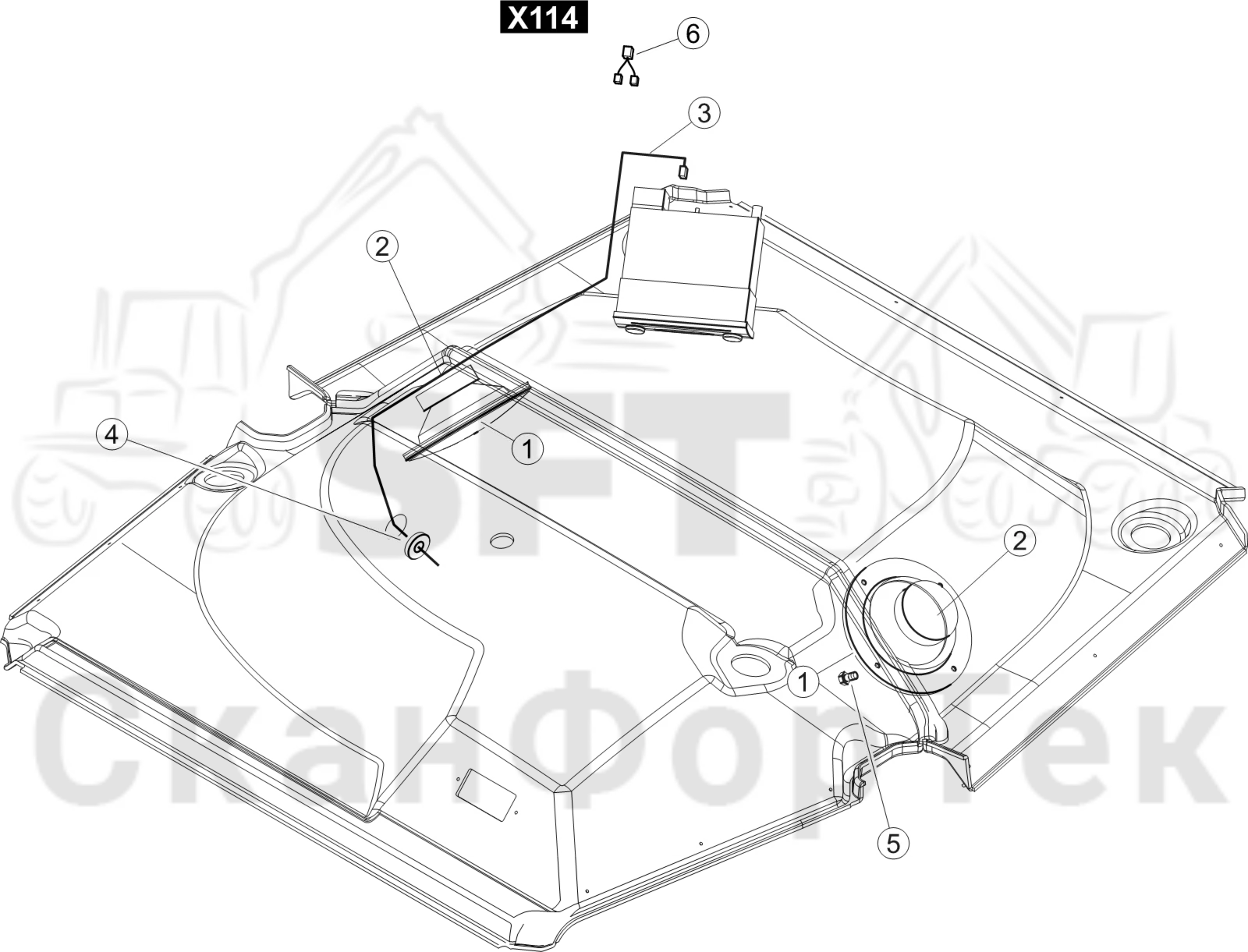 Схема: Комплект радиоприемника · Комплект электрооборудования