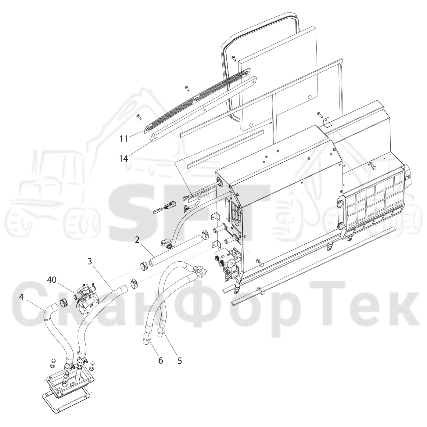 Схема: AC-Heater Installation