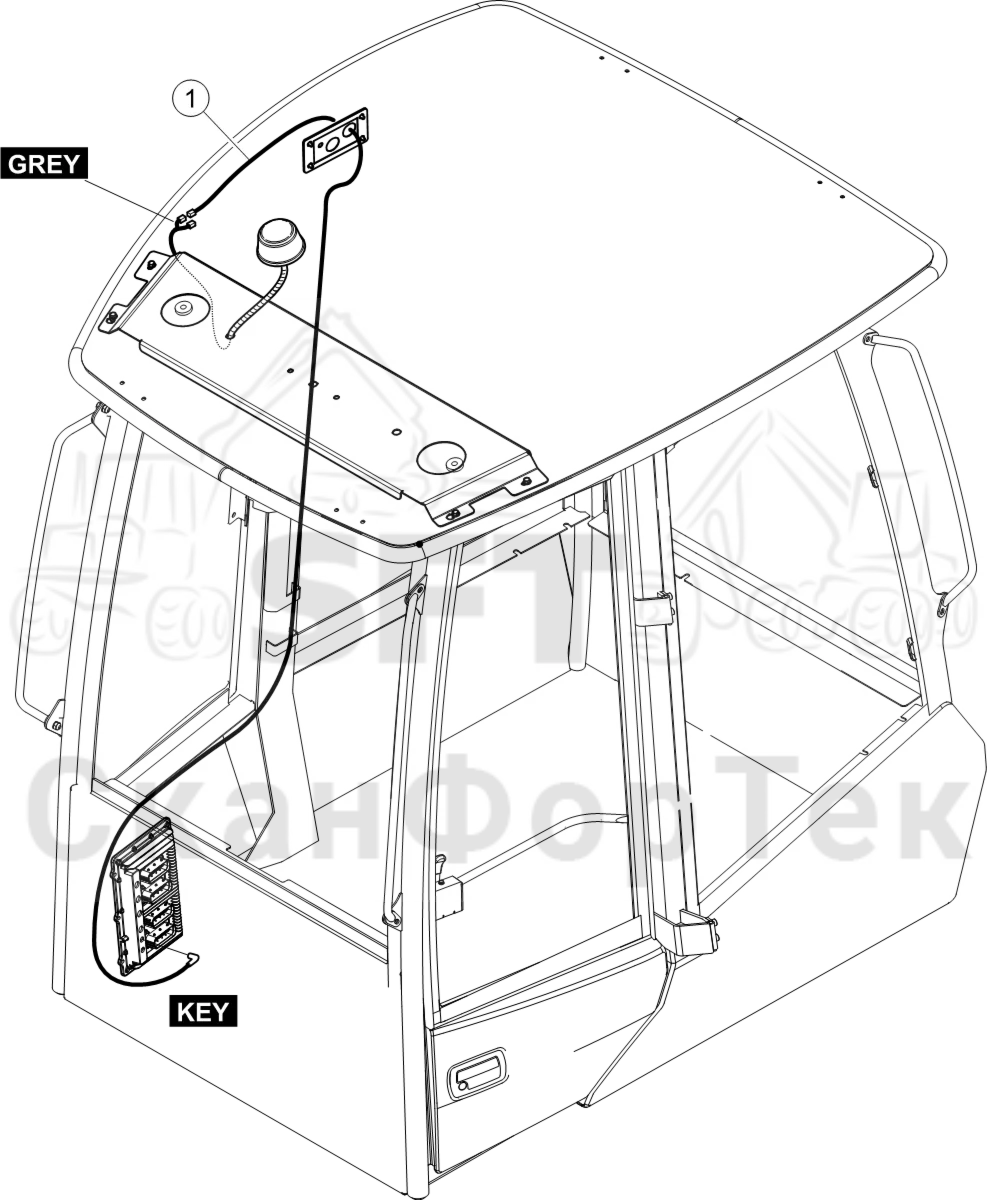Схема: Комплект электрооборудования Дистанционное управление (ДУ)