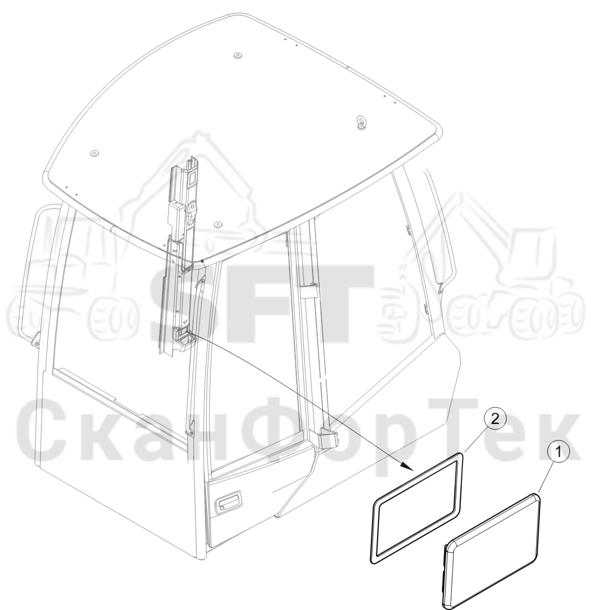 Схема: Элементы монтажа панели
