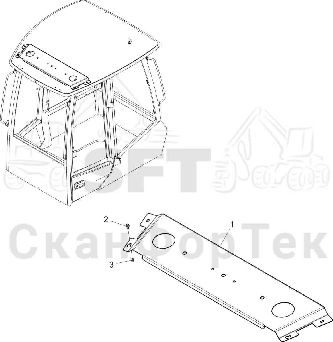 Схема: Крепление антенны