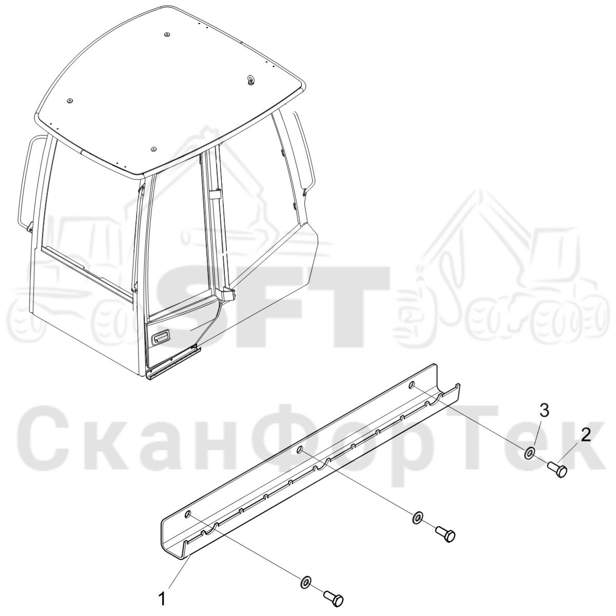 Схема: Ступень кабины Comfort Ride