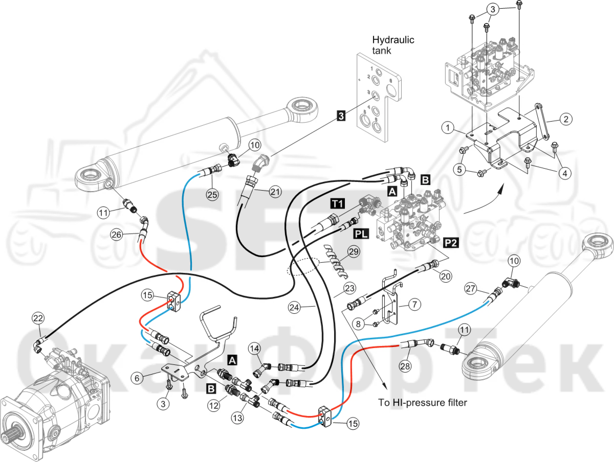 Схема: Рулевое управление +250