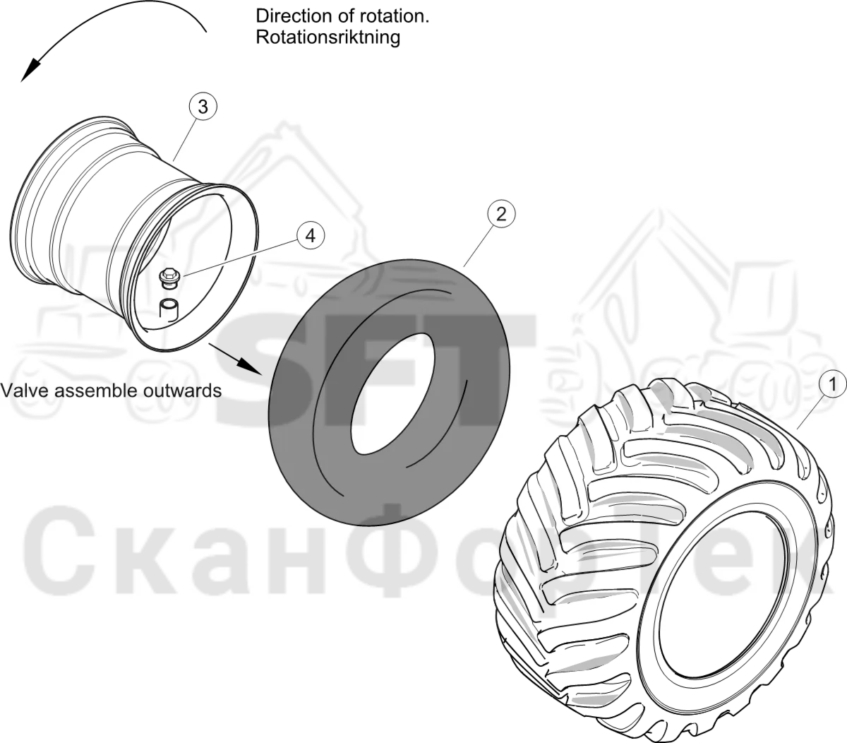 Схема: Nokian 600/50-22,​5 FK F2