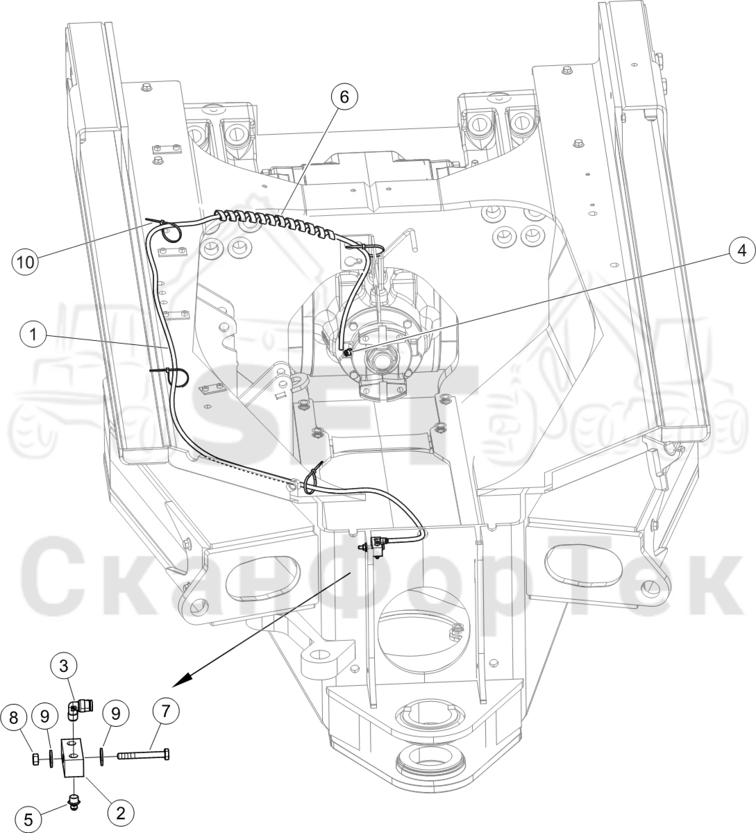 Схема: Смазка Уплотнение вала