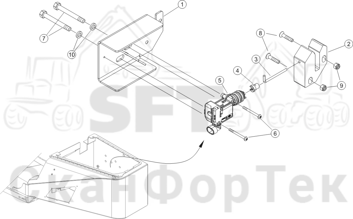 Схема: центральный замок