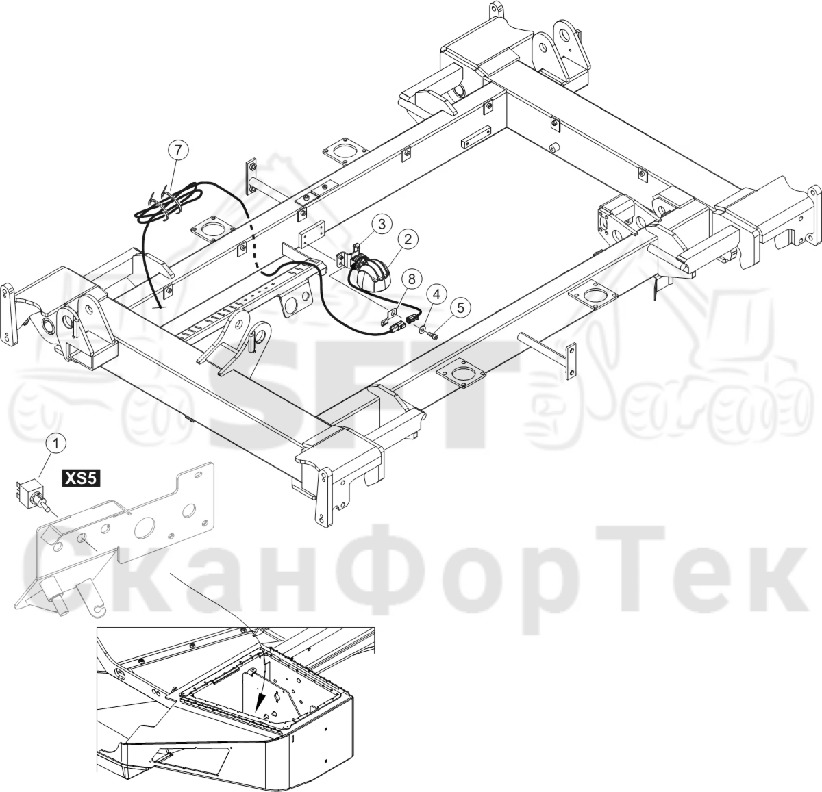 Схема: Сервисное освещение Comfort Ride