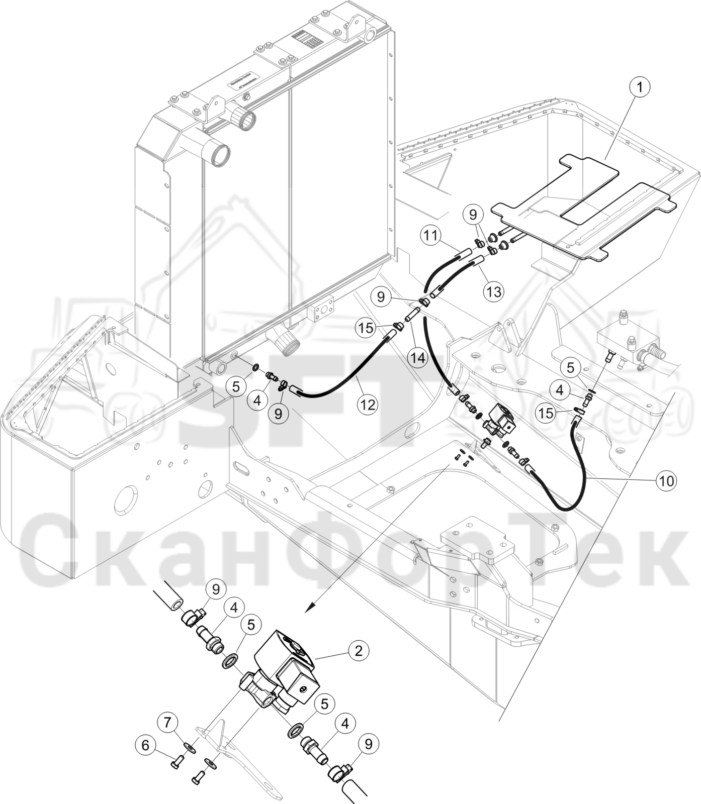 Схема: нагреватель, аккумулятор
