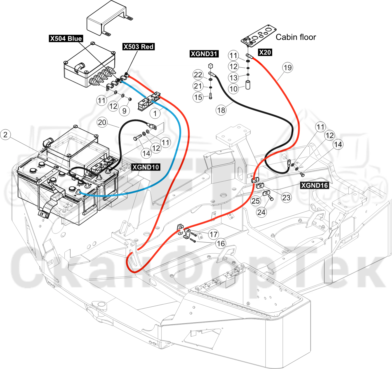 Схема: Комплект сетевого кабеля