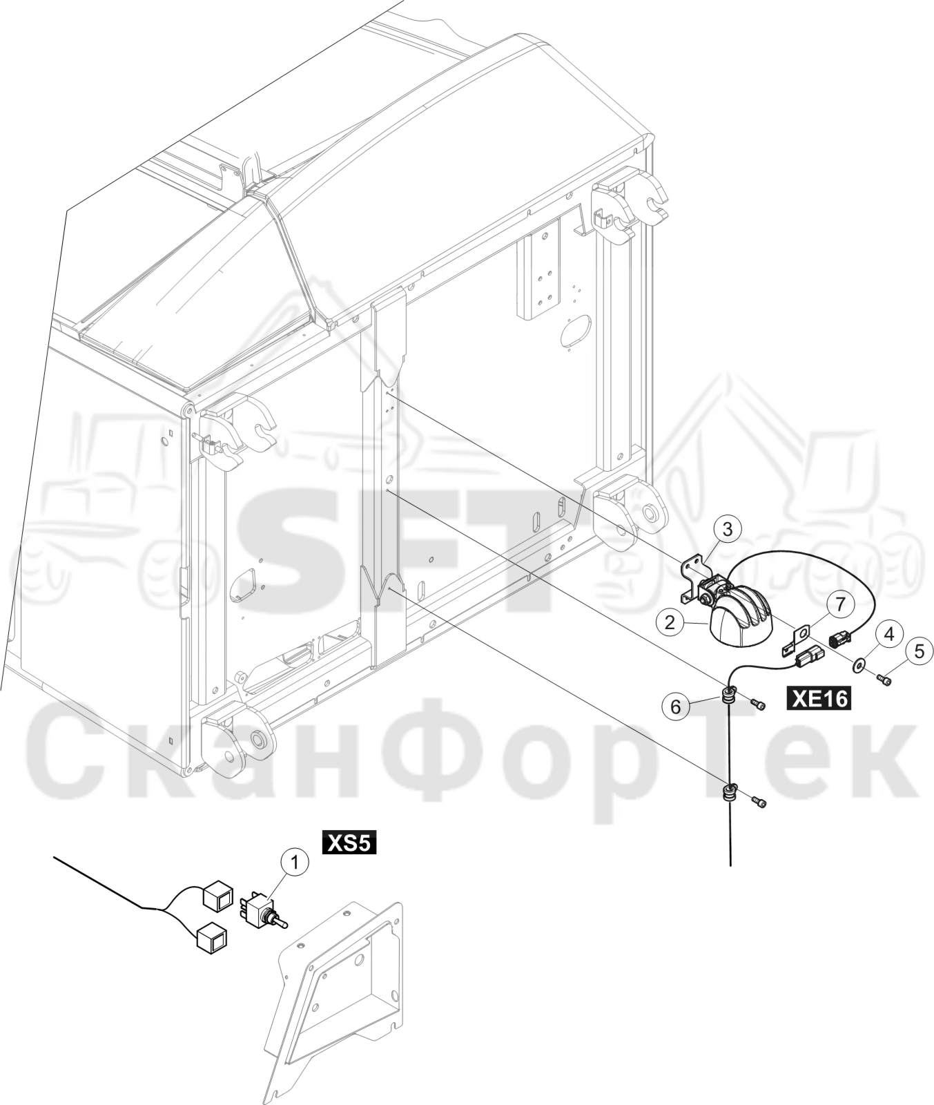 Схема: Отсек двигателя,​ лампа  8750000339-