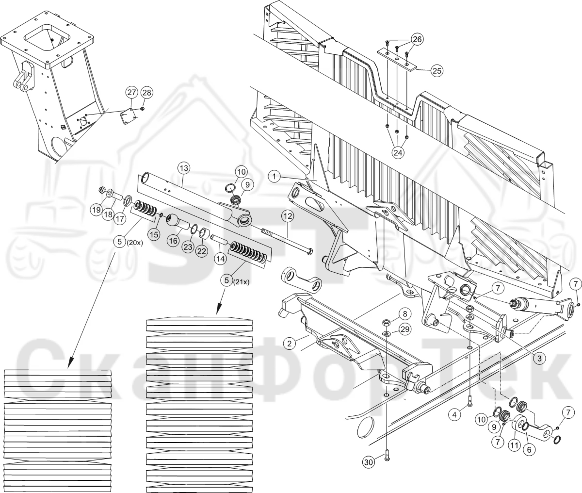 Схема: Заслонка,​ фиксированная FlexGate  8350000441-