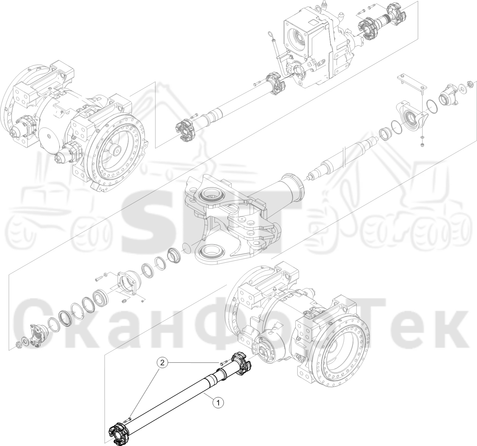 Схема: Карданный вал