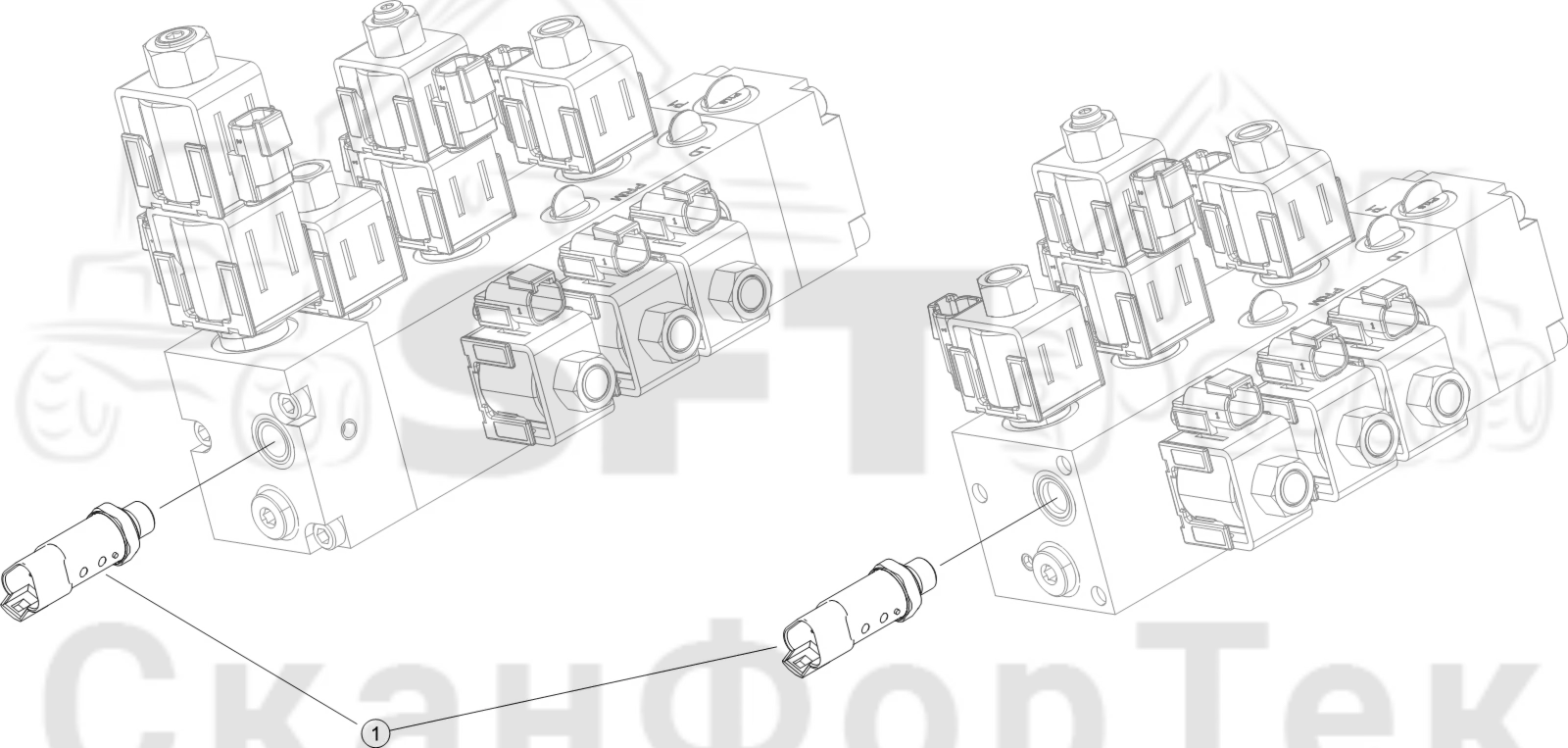 Схема: Оборудование гидростатики SpeedShift · Датчик