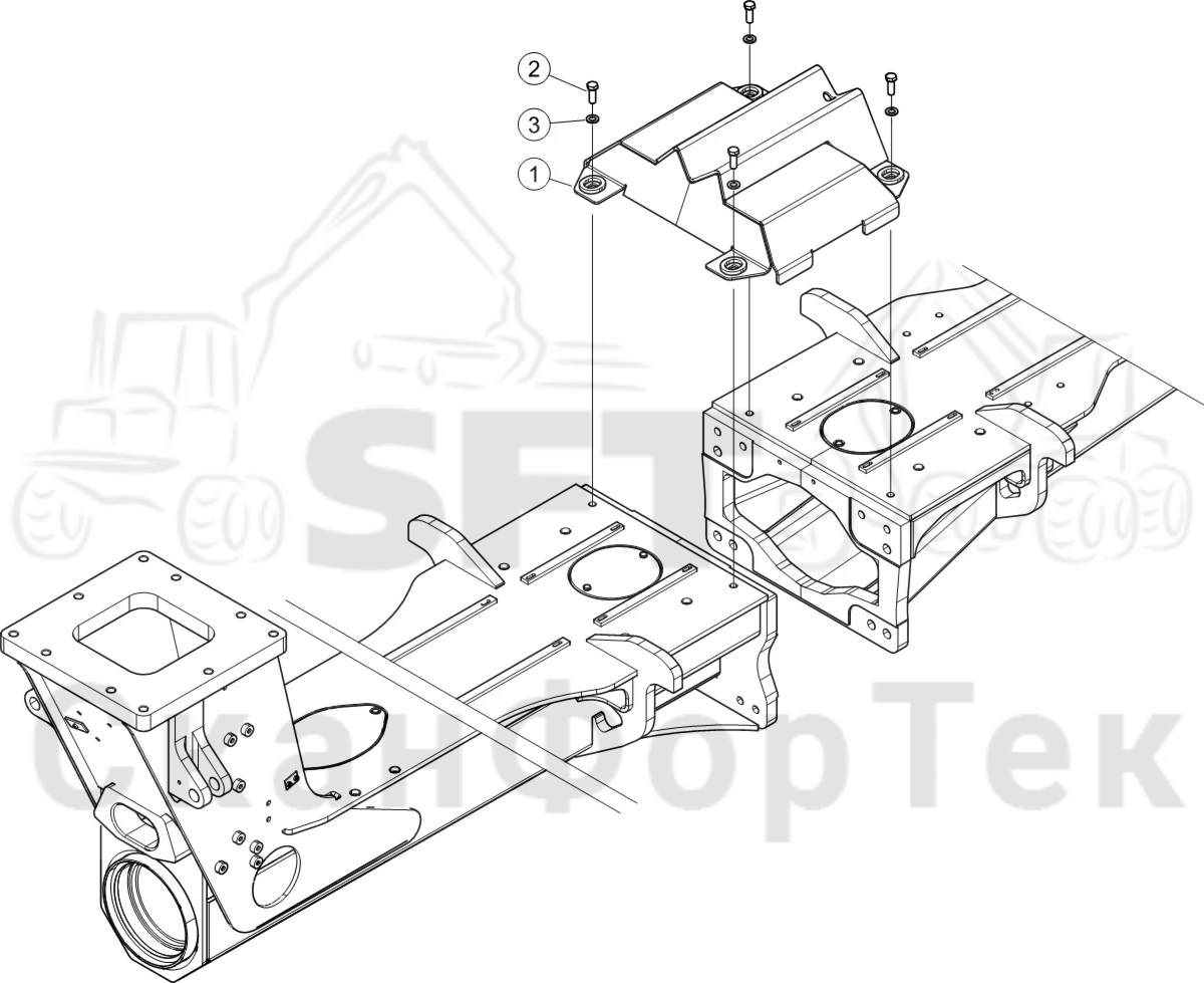 Схема: защита,​ Картер дифференциала