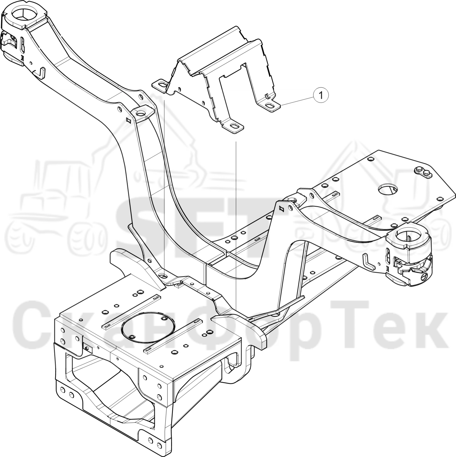 Схема: Крановая опора