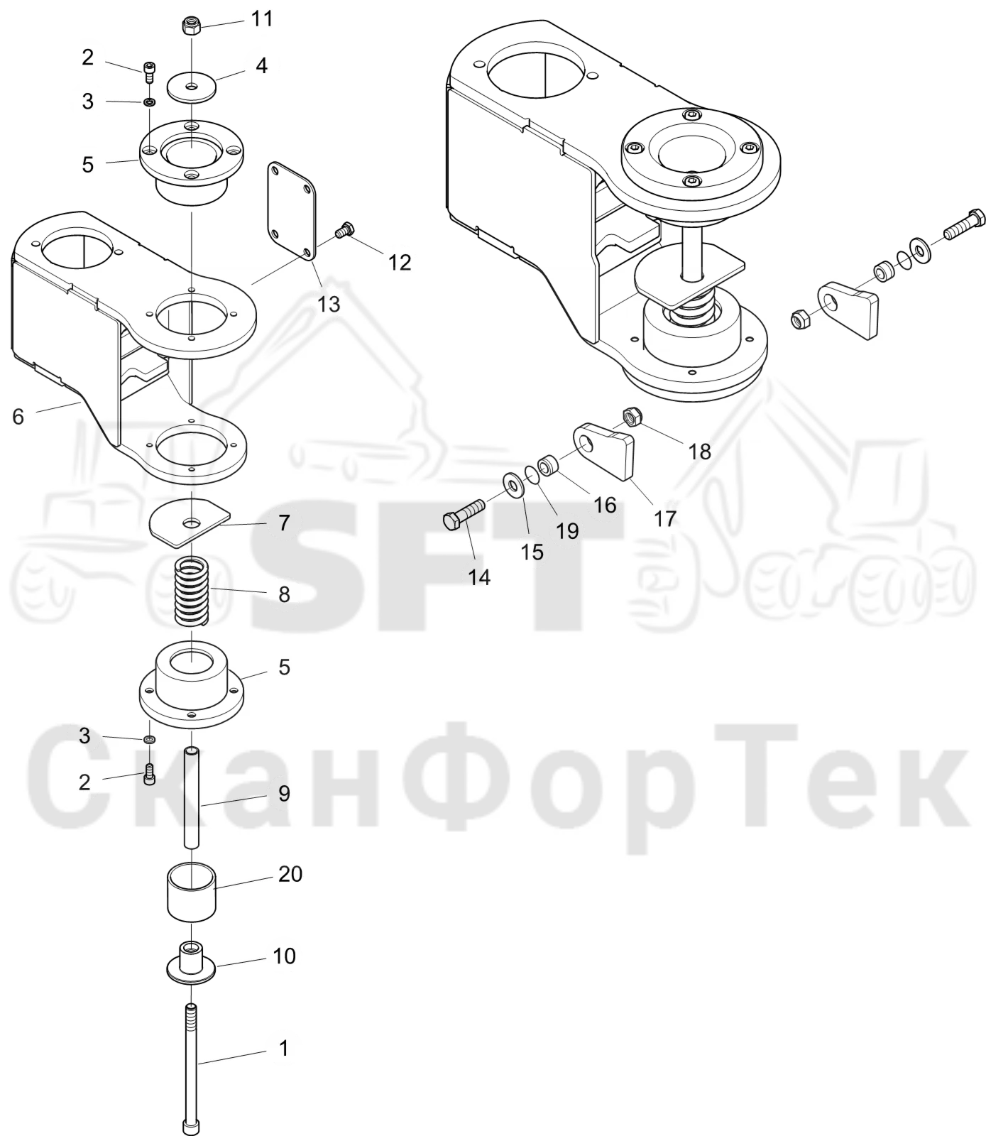 Схема: Комплект расширения Коник