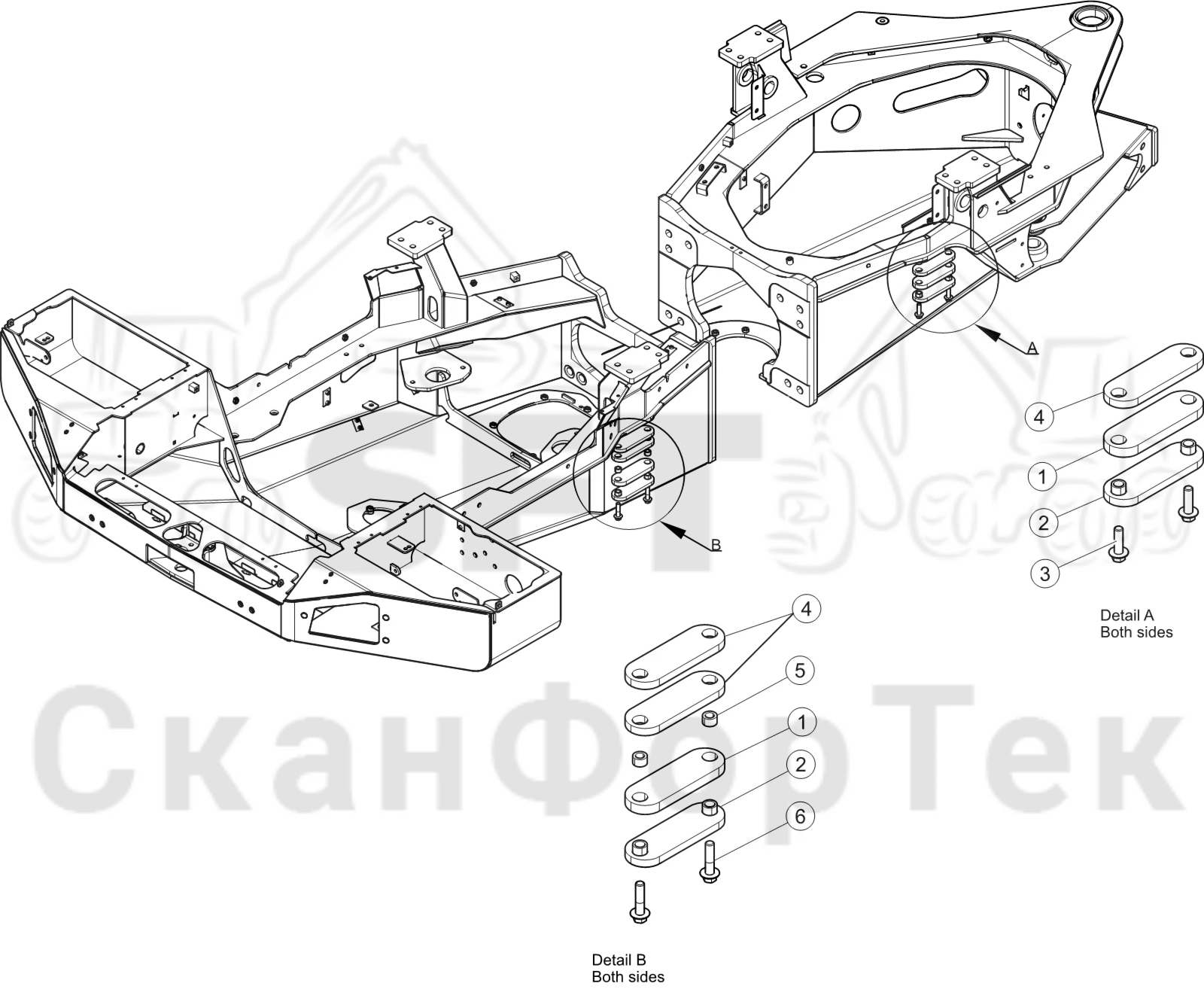 Схема: Стопор Подъемник каретки,​ KCR  8450001206-