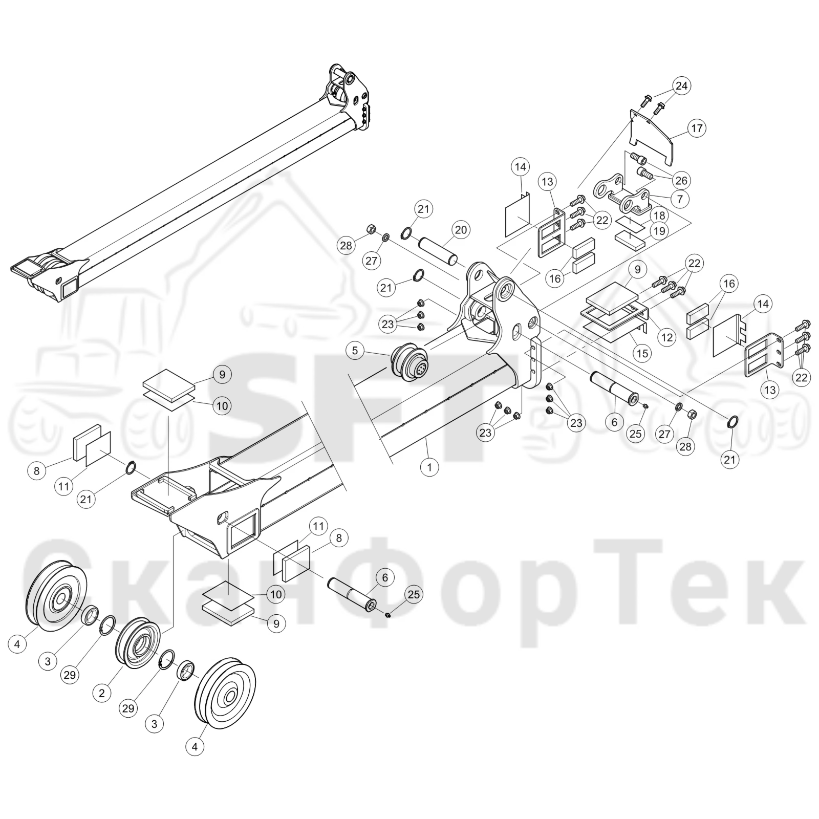 Схема: Средняя страла