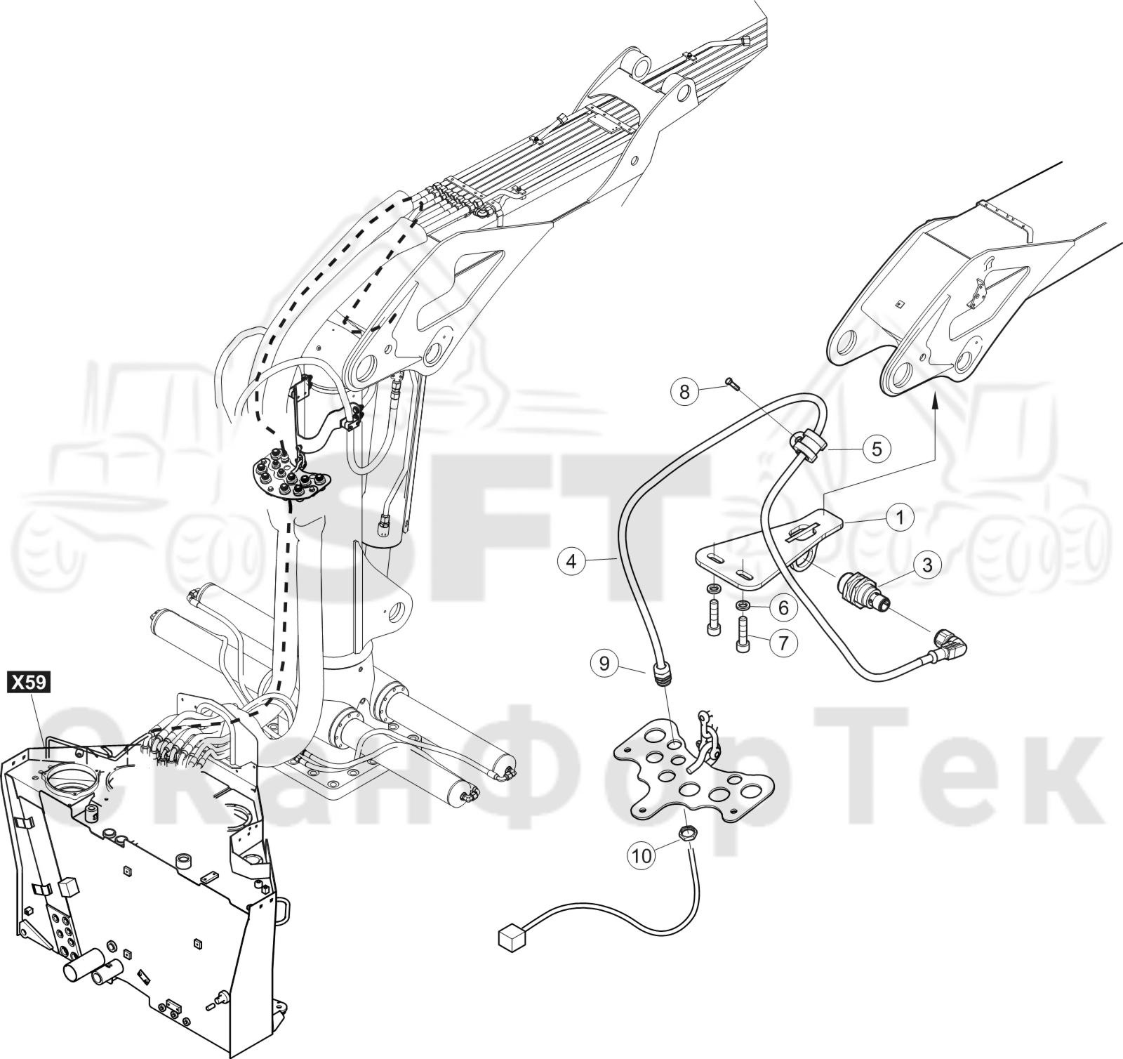 Схема: Комплект электрооборудования 8750011331-