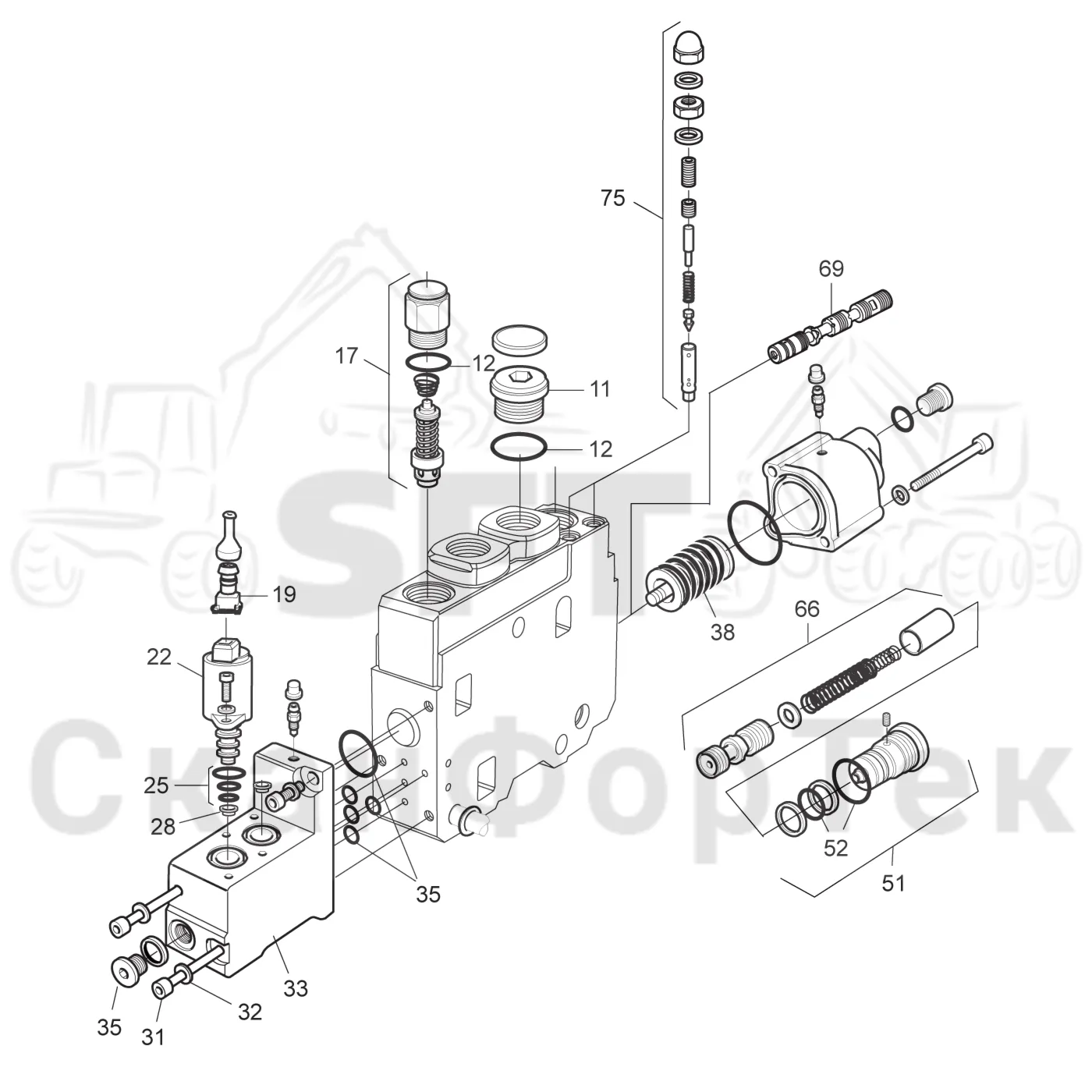 Схема: Подъемный K170