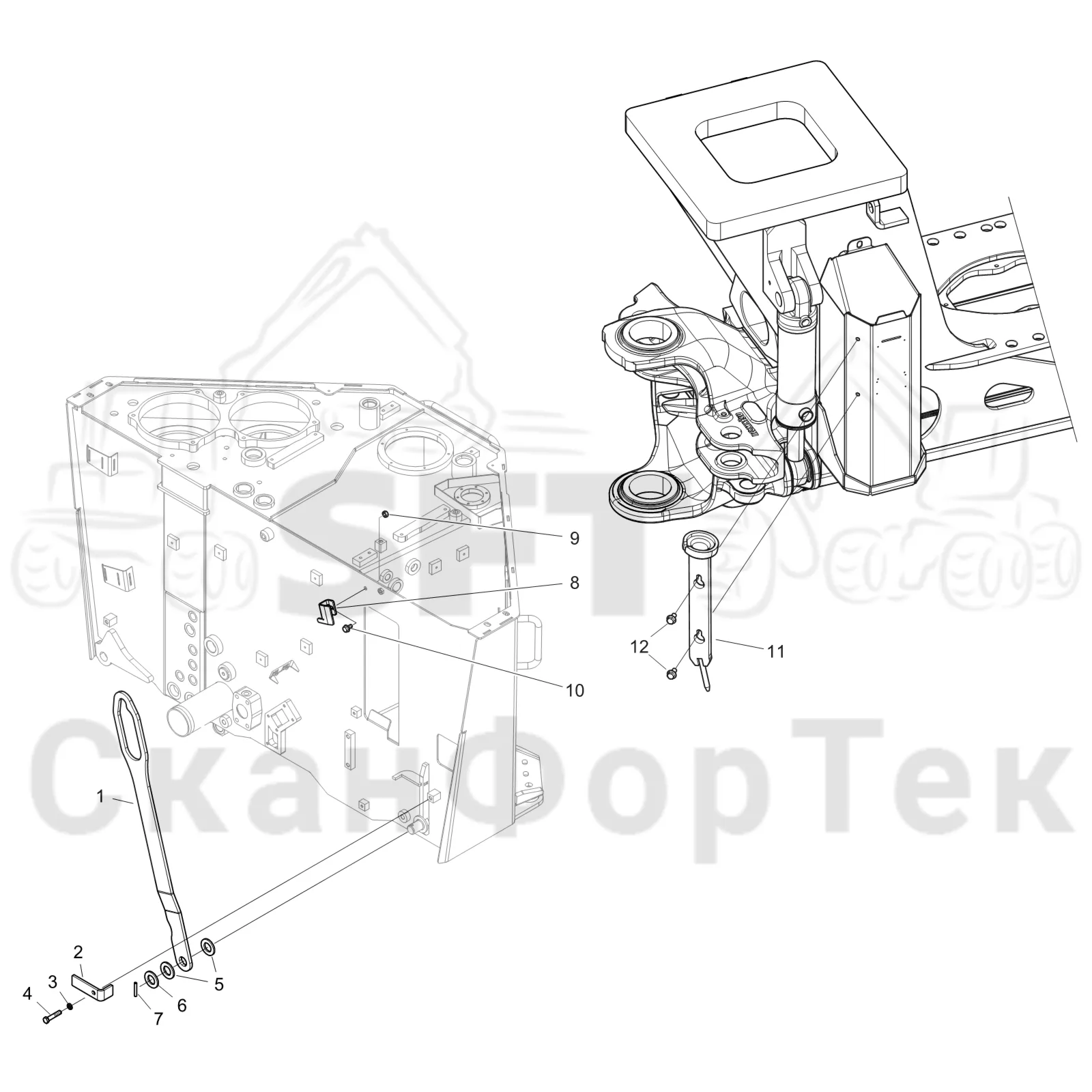 Схема: Подъемный инструмент 8WD KCR 8750000261-