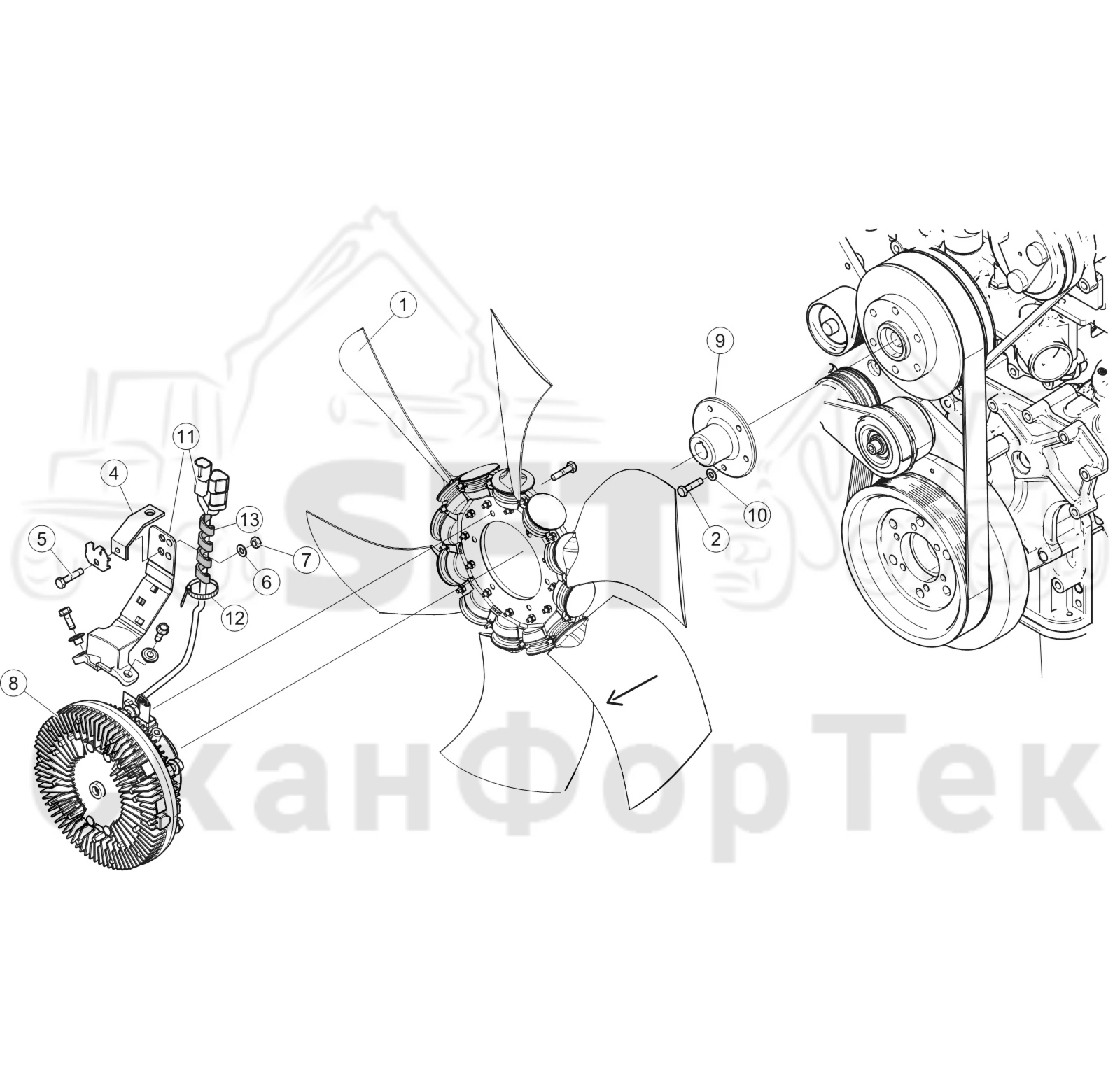 Схема: Вентилятор