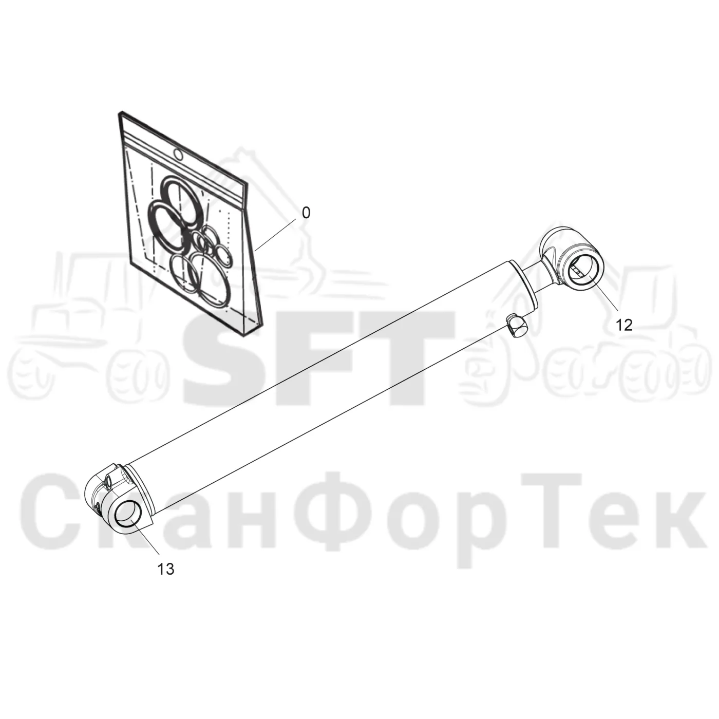 Схема: Запасные части цилиндра
