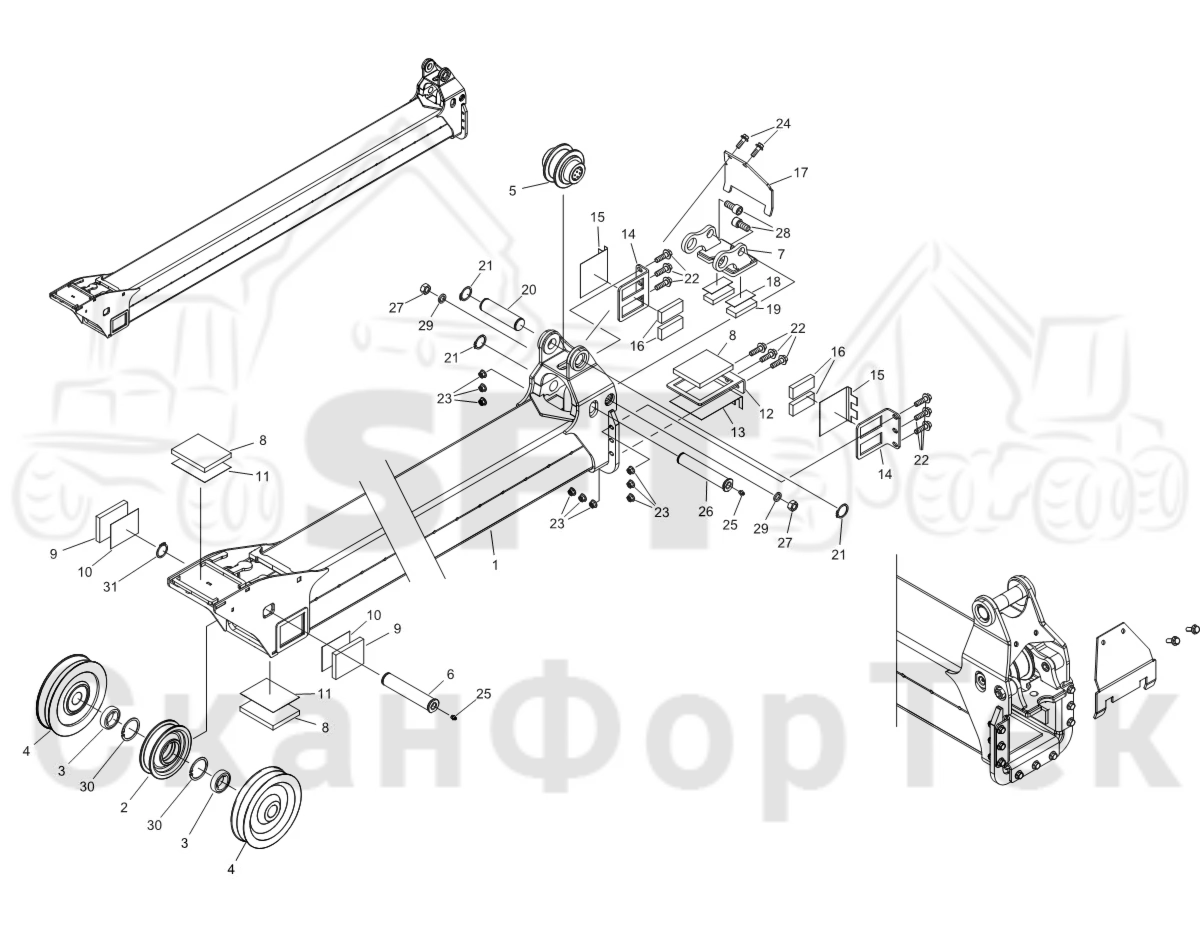 Схема: Средняя страла