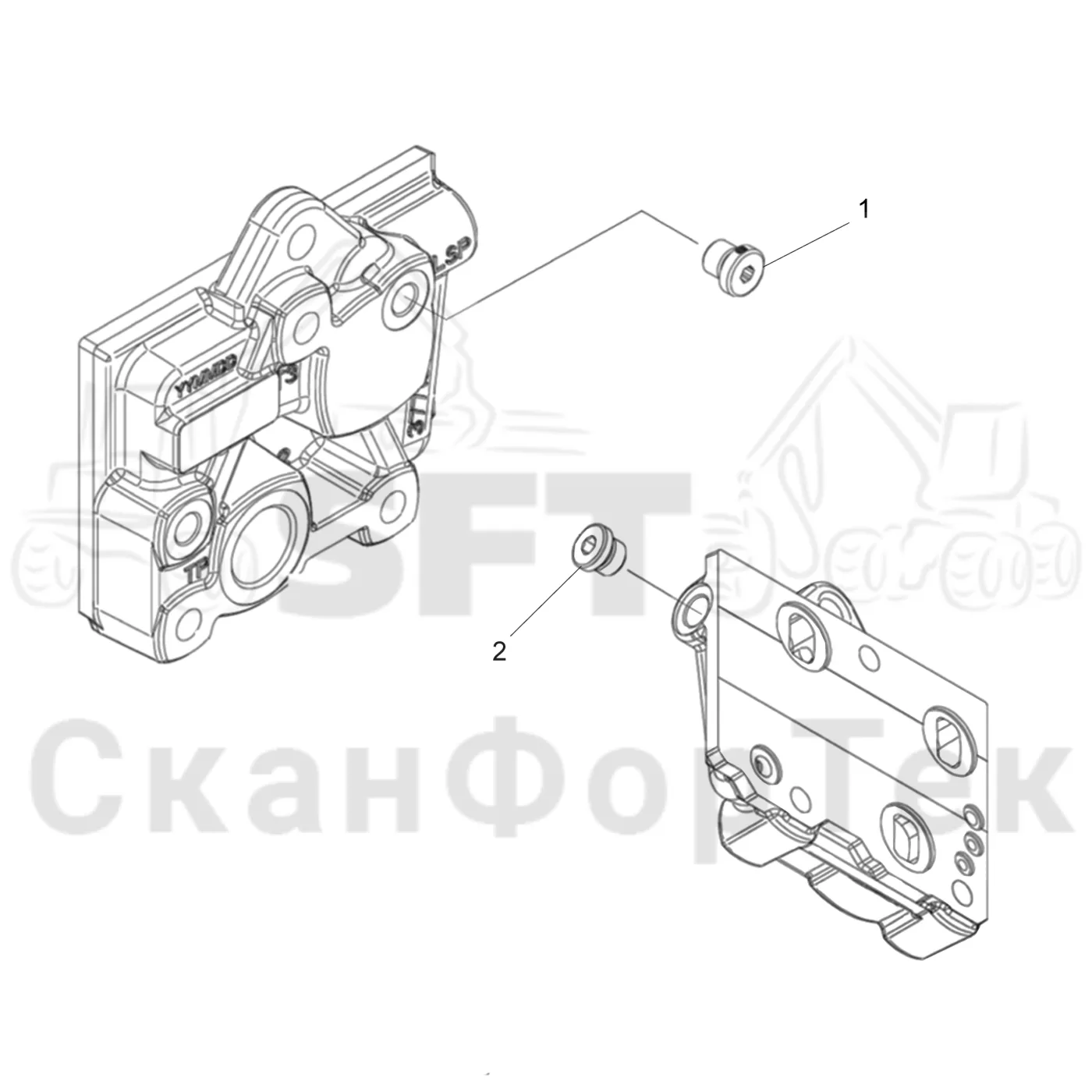 Схема: Торцевая секция
