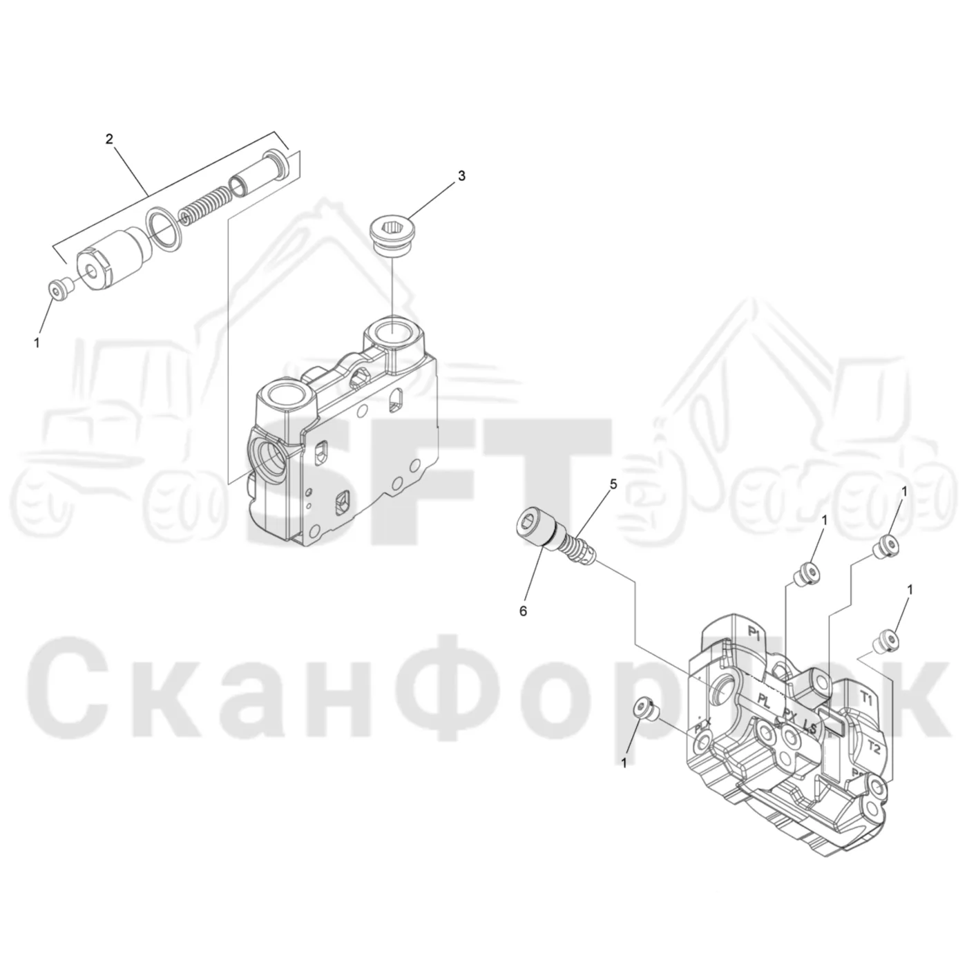 Схема: Впускная секция