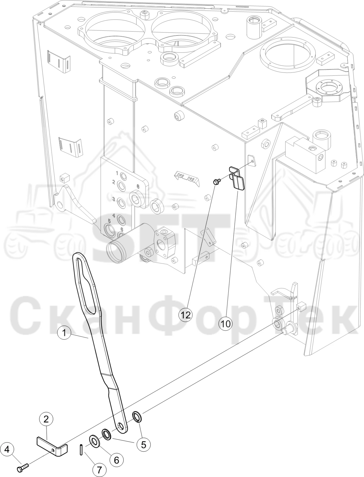 Схема: Подъемный инструмент 8WD KCR